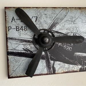 Home decor metal air plane wall decor with turn perpendicular’s $20 each $40 set